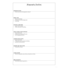 Educational Biography Biography Sample For Students Pdf 24 Autobiography Outline Templates Samples Doc Pdf Templates Outline Writing