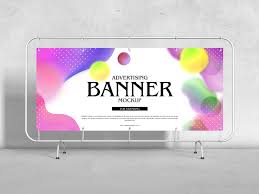 Download Free Advertising Floor Stand Banner Mockup Design Mockup Planet Mockup Design Free Advertising Banner Advertising