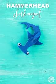 Add more detail and add bubbles. Hammerhead Shark Magnet Craft With Printable Shark Template Kids Activities Blog