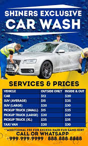 Detricks car wash offers discounts on fleet accounts. Car Wash Services Prices Template In 2021 Price Template Car Wash Car Wash Services