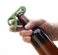 : One-handed Bottle Opener - Green