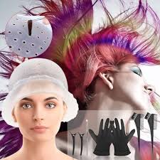 Amazon.com : Punched Hole Silicone Highlight Hair Cap with Needle  Professional Reusable Highlighting Poked Hole Caps with Hooks for Color  Hair Salon Hairdressing Dyeing Staining Tools for Women Men (Open Hole) :