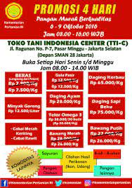 May 30, 2021 · syahrul mengatakan kementerian pertanian (kementan), kementerian koperasi dan ukm (kemenkop dan ukm), dan perguruan tinggi akan bekerja sama dalam mengembangkan hulu hingga hilir sektor pertanian. Kementerian Pertanian Ri Pa Twitter Toko Tani Indonesian Pasar Minggu Promosi 4 Hari 6 Sd 9 Oktober 2016 Ayo Datang Dan Kunjungi Kemendag Kesejahteraanpetani Https T Co Lmhpdagzlt