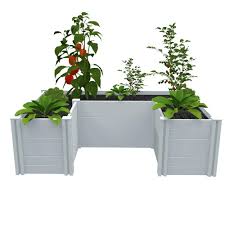 The newly designed 4'x4′ raised pvc. Vita Independence 4 Ft X 6 Ft White Pvc Raised Garden Bed Vt17106 The Home Depot