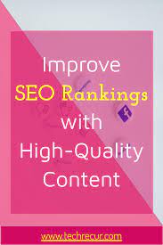 Improve Seo Rankings With High Quality Content Seo Ranking Seo Facebook Content