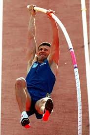 Finale perche m (renaud lavillenie avec 5,85 m). Pole Vault Sergey Nazarovich Bubka Ukraine Athletisme Athle