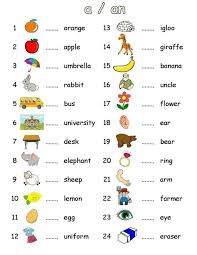 Articles Interactive Indefinite Articles Interactive And Downloadable Worksheet English Lessons For Kids English Grammar Worksheets Learning English For Kids