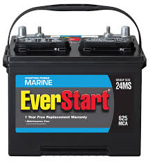 For use in marine applications, evs, trolling motors and battery electrolyte composition:acid. Everstart Lead Acid Marine Starting Battery Group Size 24ms 12 Volt 625 Mca Walmart Com Walmart Com