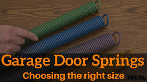 how to choose the right replacement garage door spring