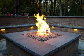 Costway propane gas fire pit outdoor stone finish lava rocks cover 40lb 28x9.5'' w/cover. How To Build A Gas Fire Pit Woodlanddirect Com