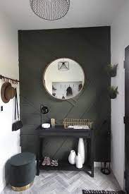 This Gorgeous Modern Entryway Reveal Is Here What A Huge Transformation From The Outdated Space It O Eingangsbereich Einrichten Eingangshalle Moderner Eingang