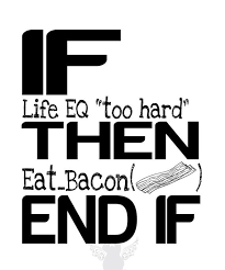 All Questions Lead Back To Bacon Print 8x10 Art Prints 8x10 Wall Decor
