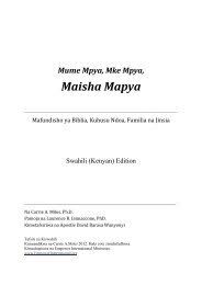 Wewe Maisha Yako Ndoto Zako Family Care International