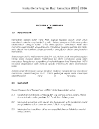 For more information and source, see on this link : Kertas Kerja Ihya Ramadhan