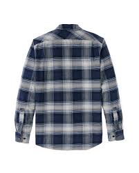 Vintage Flannel Work Shirt - Light Blue / Navy Plaid | Filson
