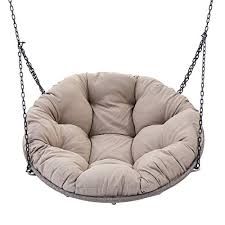 If you are looking for saucer chair cover you've come to the right place. Outdoor Hanging Papasan Chair With Cushion Resin Wicker Saucer Chair Patio Lounge Furniture Buy Online In India At Desertcart In Productid 125045911