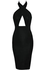 Black Cross Halter Backless Bodycon Dress Shein Sheinside Backless Bodycon Dresses Bodycon Dress Sequin Bodycon Dress