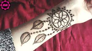 However, this tattoo can look more beautiful with some tweaking. Dreamcatcher Henna Tattoo Beautiful Dreamcatcher Mehendi Design Youtube