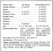 armstrong floor tiles sheet identification photos 1951 1959