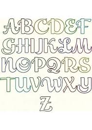 Moldes De Letras Cursivas Para Imprimir Abecedario En Letra Grande Dibujos de signos de música para los niños.