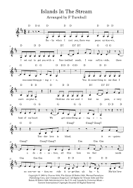 Islands In The Stream (arr. F Turnbull) by Kenny Rogers & Dolly Parton  Sheet Music for Piano, Vocal & Guitar Chords at Sheet Music Direct