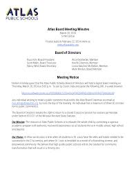 Board Meeting Minutes