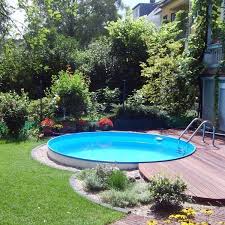 Bildergebnis Fur Poolgestaltung Stahlwandbecken Pool Landscaping Small Backyard Pools Backyard Pool