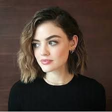 Shoulder Length Slightly Permed Haircut Shoulder Hair Lucy Hale Short Hair Cool Hairstyles