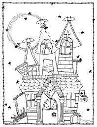 Haunted House Flickr Photo Sharing Halloween Coloring Pages Halloween Coloring Halloween Embroidery