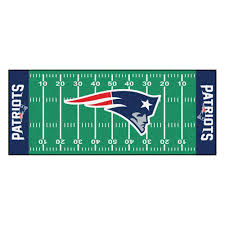 Fanmats New England Patriots 3 Ft X 6 Ft Football Field Runner Rug 7341 The Home Depot Nfl New England Patriots New England Patriots Football New England Patriots