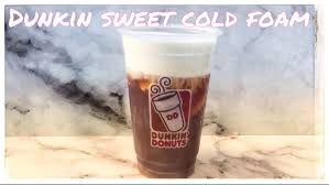 Diy Dunkin Sweet Cold Foam Cold Brew Recipe Cold Coffee Recipes Dunkin Donuts Iced Coffee