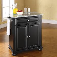 Serve your favorite vintage from a wine bottle holder. Crosley Alexandria Granite Top Portable Kitchen Island Cart Kf30023abk At Tractor Supply Co