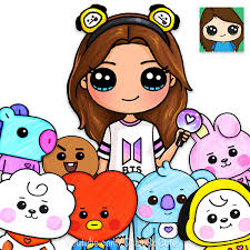 The drawing video links to both versions are below. Draw So Cute Cute Drawing Videos Coloring Pages And Crafts For Kids