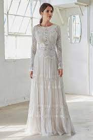 Vintage Boho Wedding Dress With Long Sleeves High Neck Etsy High Neck Wedding Dress Lace Wedding Dress Vintage Boho Wedding Dress