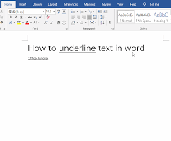 How To Underline In Word With Double Wave Long Underlines For Blank Space Change Color Type Extend Lionsure