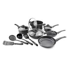 Greenlife Soft Grip Diamond Reinforced 14pc Ceramic Non Stick Cookware Set In 2020 Ceramic Non Stick Ceramic Nonstick Cookware Cookware Set