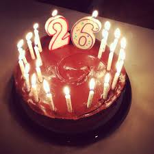 Golden number twenty six years anniversary celebration on white. 26th Birthday Cake Images Happy Birthday Cake Images 26 Birthday Cake Happy Birthday Cakes 27th Birthday Cake