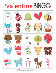 Animal Printable Bingo Cards For Kids Cute Printable And Free Valentine S Day Bingo Cards For All Ages Valentine Bingo Cards Valentine Bingo Free Printable Free Valentines Day Cards