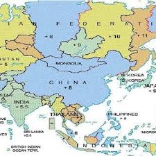As you crossed the country, you went back in time—or so it seems. Asia Time Zone Map 5 Download Scientific Diagram