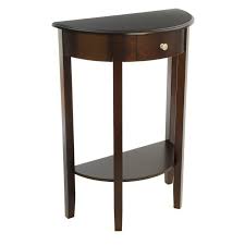 Adorable Espresso Half Moon Round Table Half Moon Console Table Half Moon Table Sofa End Tables
