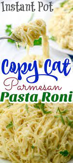 Instant Pot Copy Cat Parmesan Pasta Roni Recipe Pasta Roni Pasta Roni Recipes Instant Pot Pasta Recipe