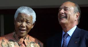 O presidente Nelson Mandela