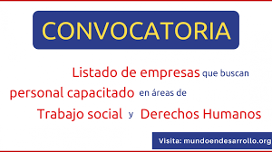 Los derechos humanos son inalienables. Ofertas De Empleo Vigentes En Organizaciones Que Defienden Los Derechos Humanos