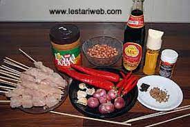 Kumpulan Resep Asli Indonesia Sate Ayam Jawa