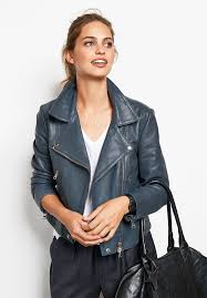 Hush Onyx Leather Jacket Casual Chic Summer Casual Chic Grey Leather Jacket