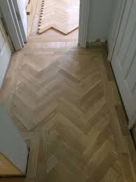 In Progress Of Laying A Prime Grade Oak Parquet In A Herringbone Pattern Beautifulflooringrenovations Herringbone Wood Floor Wood Floor Design House Flooring