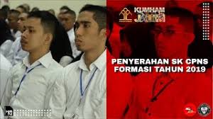 Sk cpns tersebut diserahkan secara simbolis kepada 5 cpns berasal dari total 203 cpns formasi tahun 2019. Siaran Langsung Penyerahan Sk Cpns Formasi Tahun 2019 Youtube