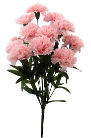 48 Cm Tall Artificial Carnation Bunch With 14 Flower Light Pink Artificial Flowers Flowers Flowers Online