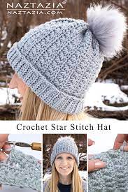 Star Stitch Beanie Hat Free Crochet Pattern In 2020 Crochet Star Stitch Easy Crochet Hat Crochet Hats