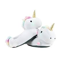 Smoko Womens Unicorn Light Up Slippers One Size Light Up Unicorn Slippers Unicorn Slippers Light Up Unicorn
